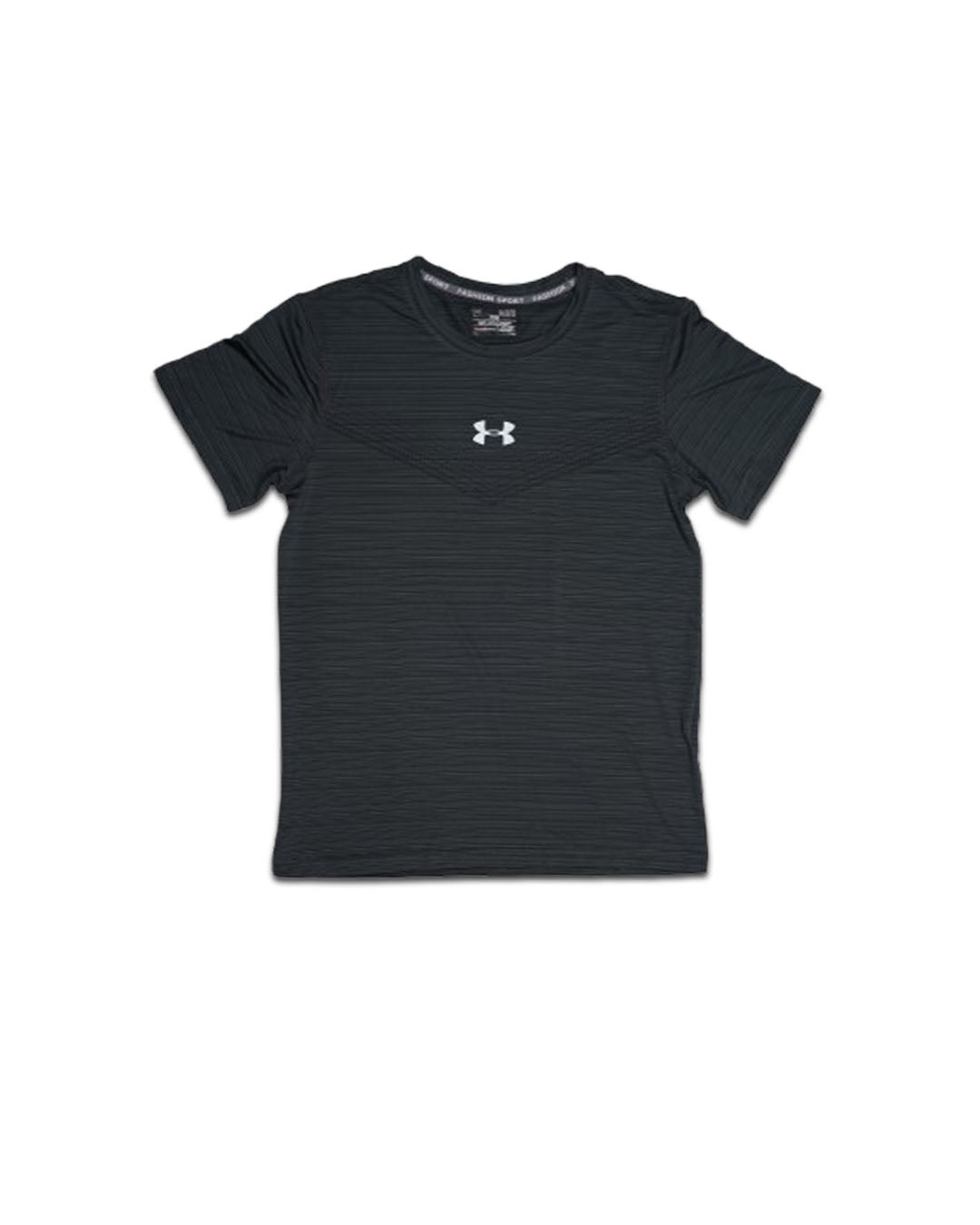 Under Armr Textured Dry Fit T-Shirt – Charcoal Grey MDT-18