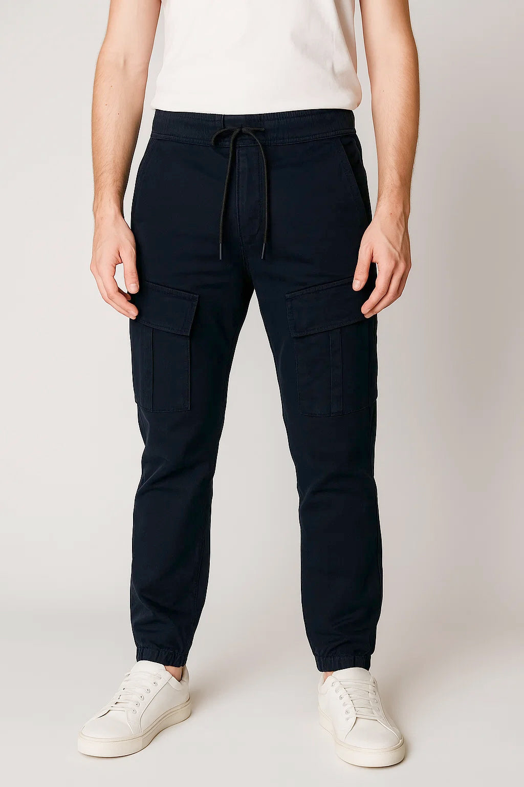 PullNBear Branded Men's Cargo Fit Pant Black Color CFP-04