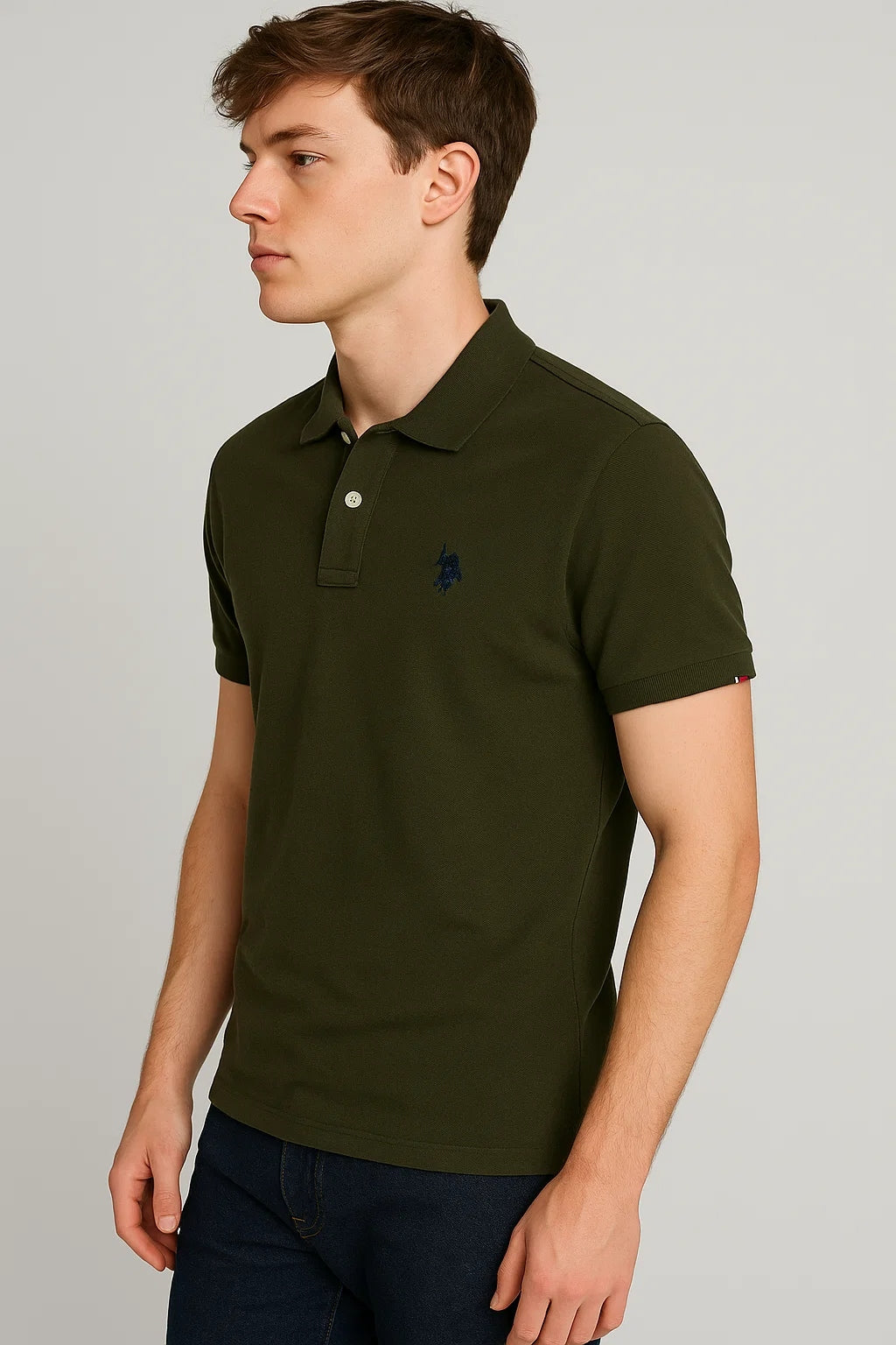 US Pollo Branded Men's Polo T-shirt Green Color MPT-15