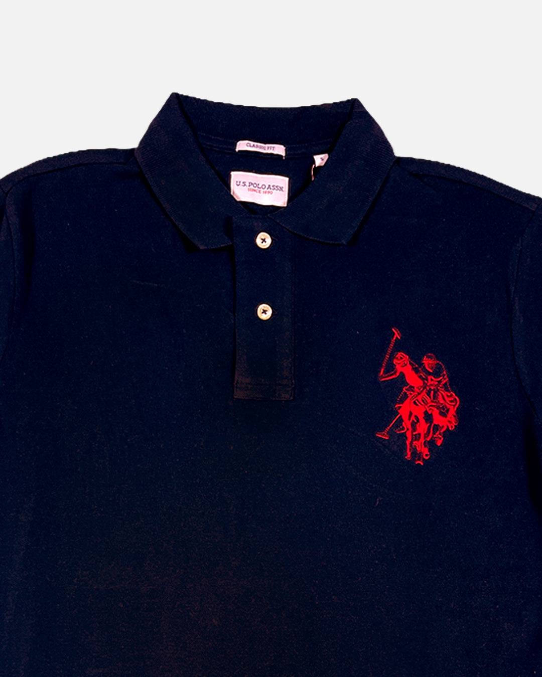 US Pollo Branded Men's Polo T-shirt Navy Blue Color MPT-20