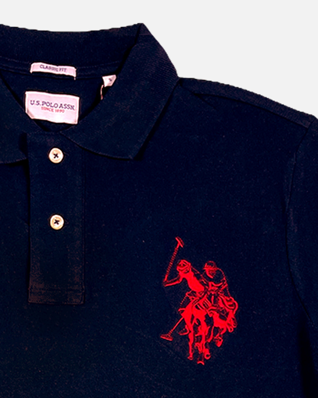 US Pollo Branded Men's Polo T-shirt Navy Blue Color MPT-20