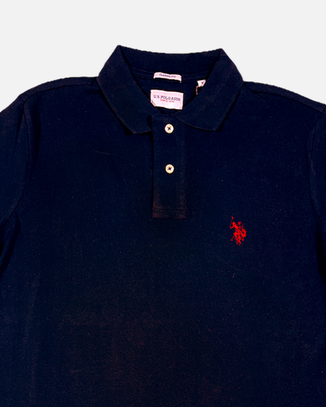 US Pollo Branded Men's Polo T-shirt Navy Blue Color MPT-21