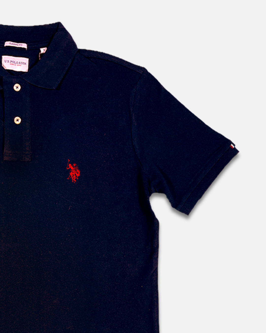 US Pollo Branded Men's Polo T-shirt Navy Blue Color MPT-21