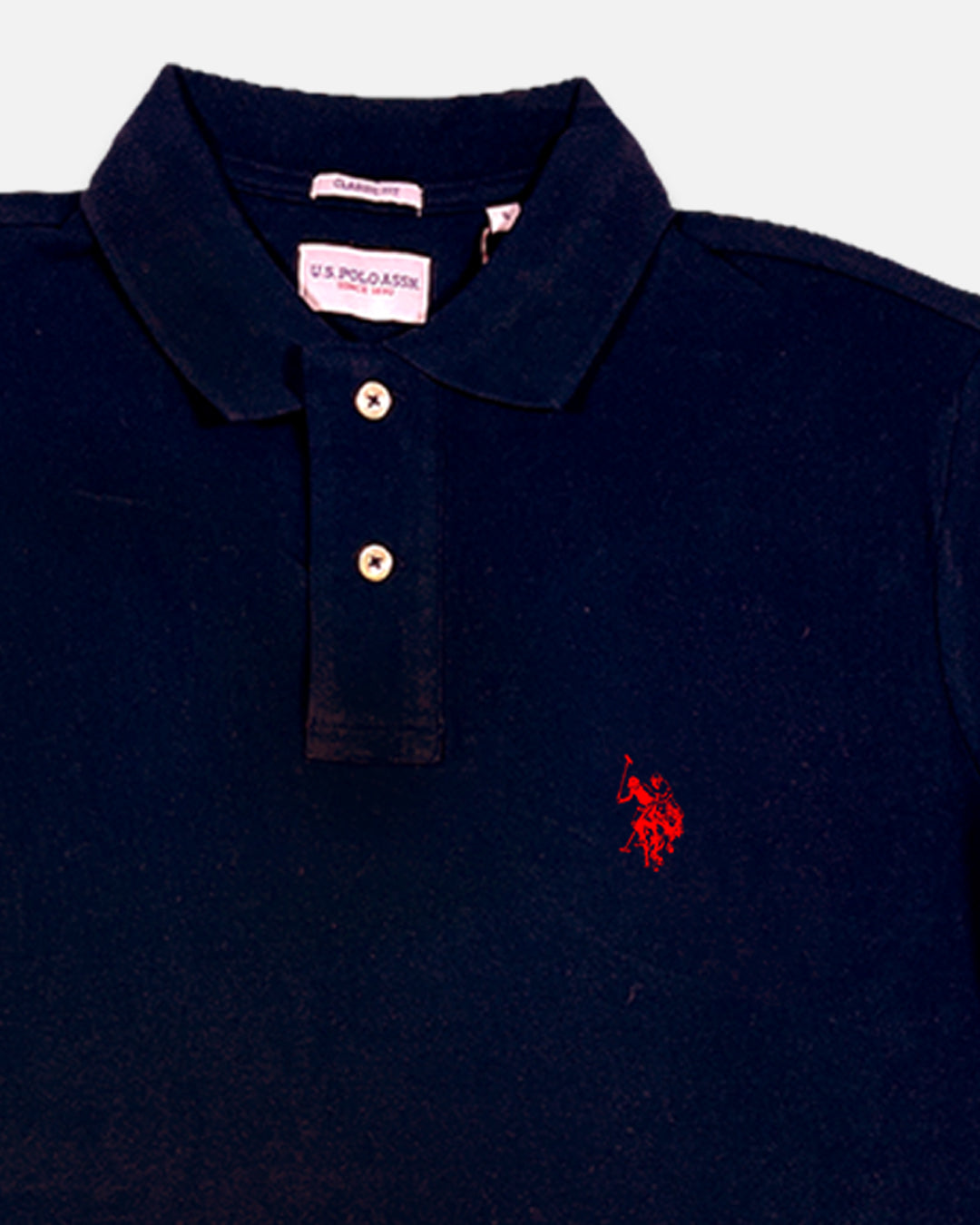 US Pollo Branded Men's Polo T-shirt Navy Blue Color MPT-21