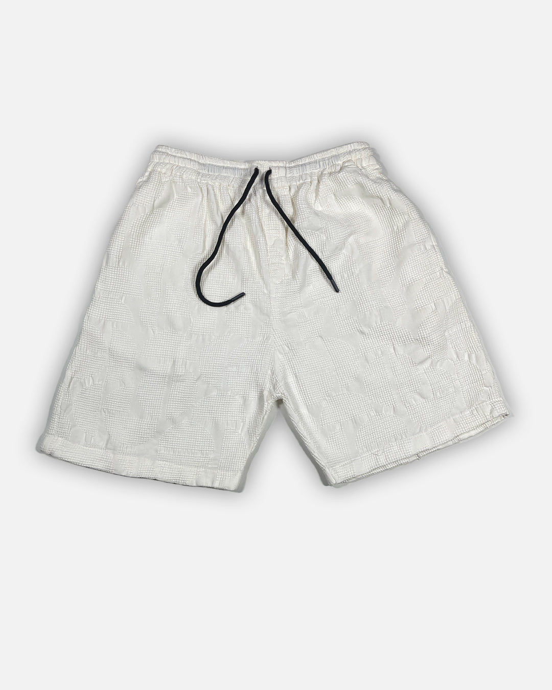 ZARRAA Branded Men's Textured Co-ord Set White Color MCS-03