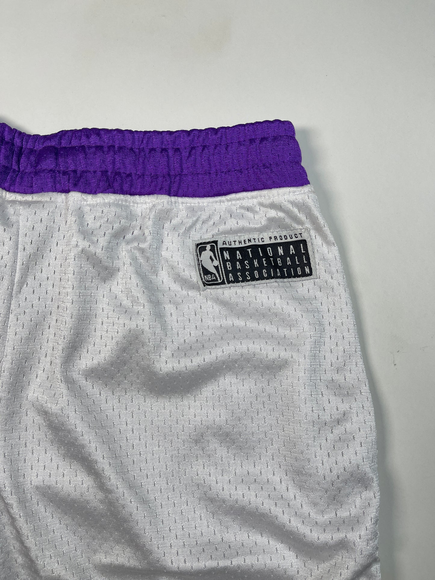 NBBA Branded Boy's Polyester Shorts White & Yellow Color BST-06