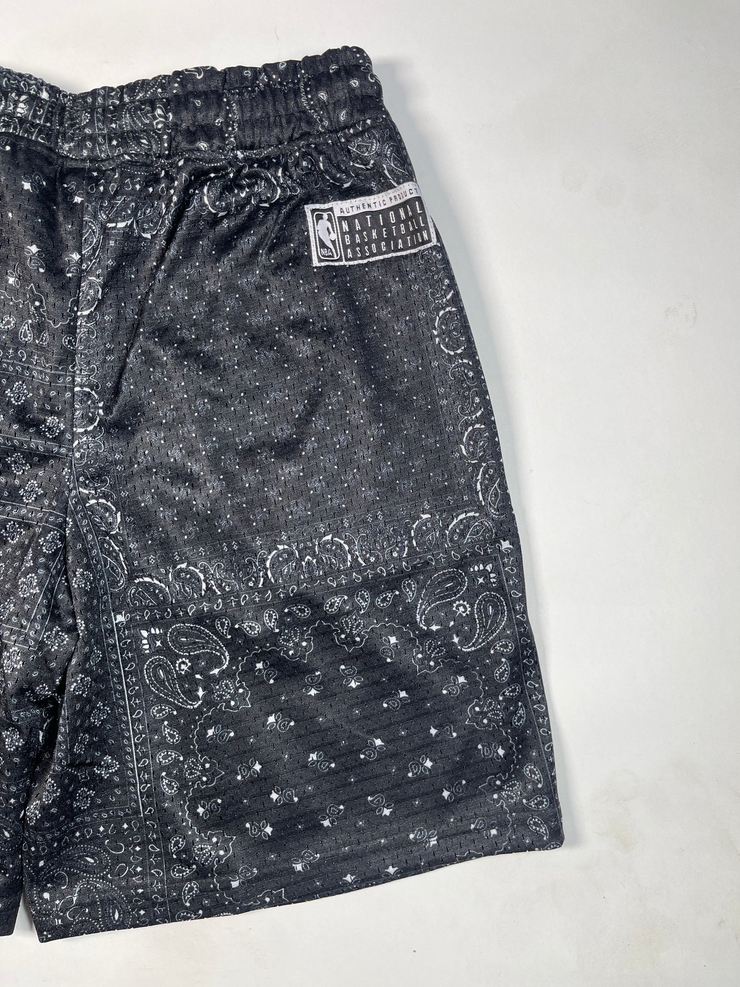 NBBA Branded Boy's Polyester Shorts Black Color BST-07