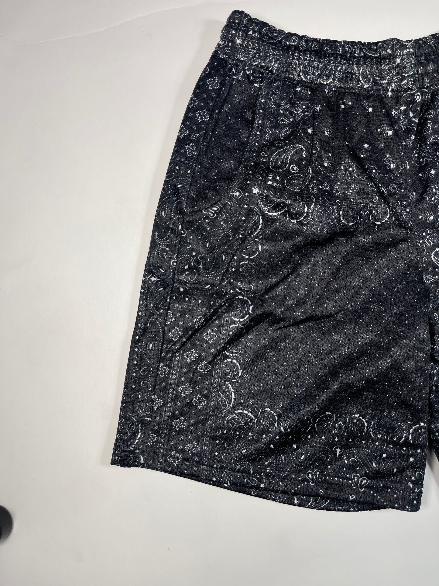 NBBA Branded Boy's Polyester Shorts Black Color BST-07