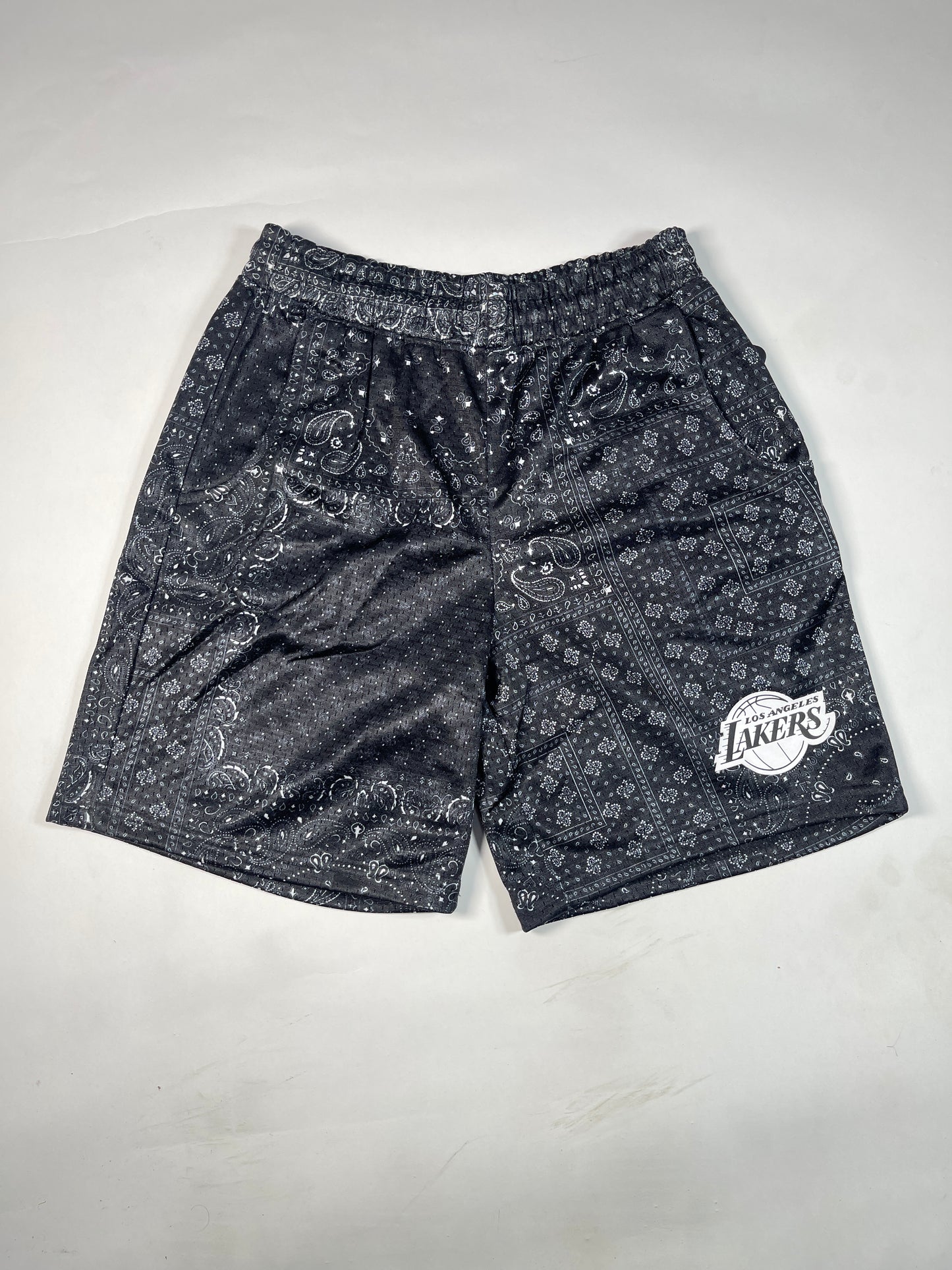 NBBA Branded Boy's Polyester Shorts Black Color BST-07