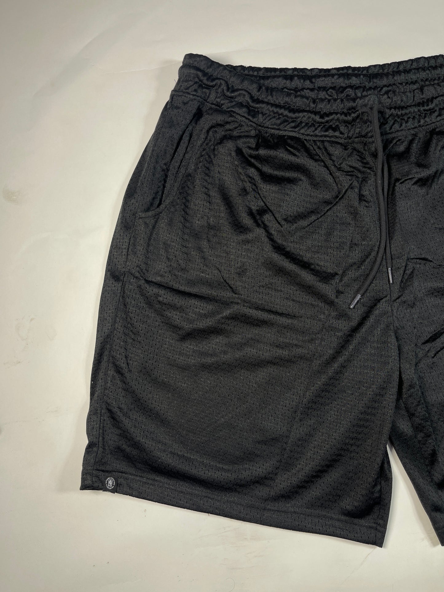 NBBA Branded Men's Polyester Short Black Color MST-03