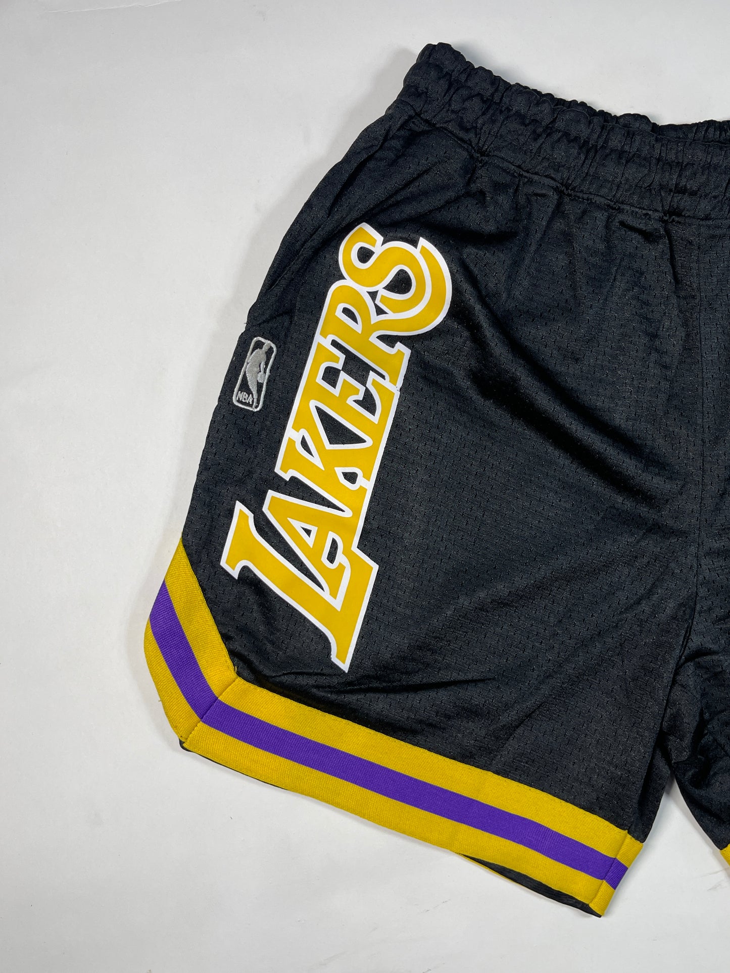 NBBA Boy's & Men's Polyester Shorts Black & Yellow Color BST-05