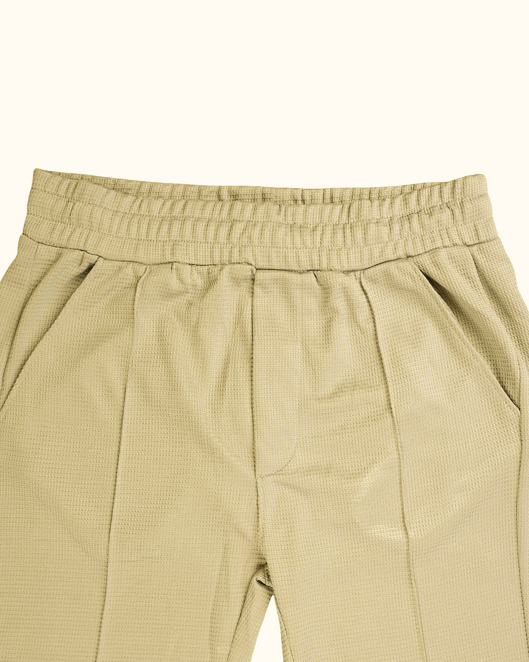 Zelig Branded Men's Light Khaki Color Textured Trouser MTR-03