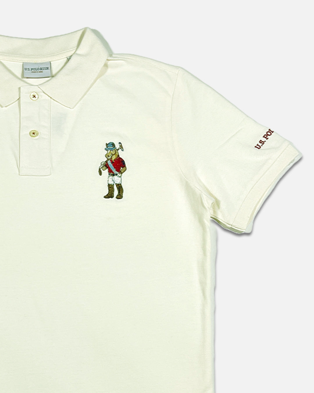 US Pollo Branded Men's Polo T-shirt White Color MPT-16