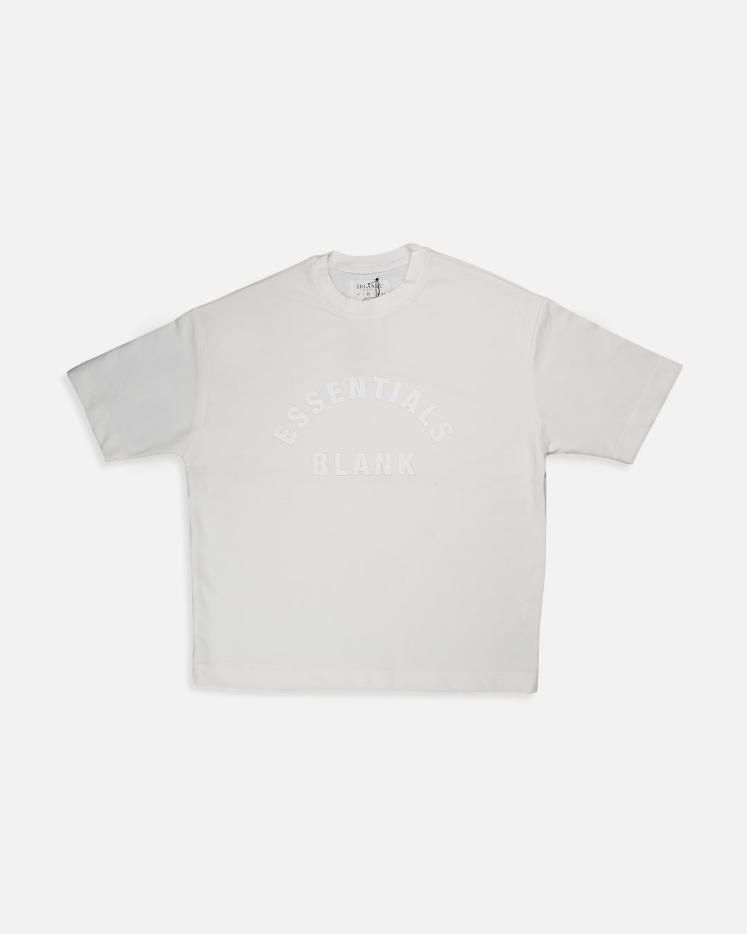Blanky Branded Men's White Drop Shoulder Tee MT-16