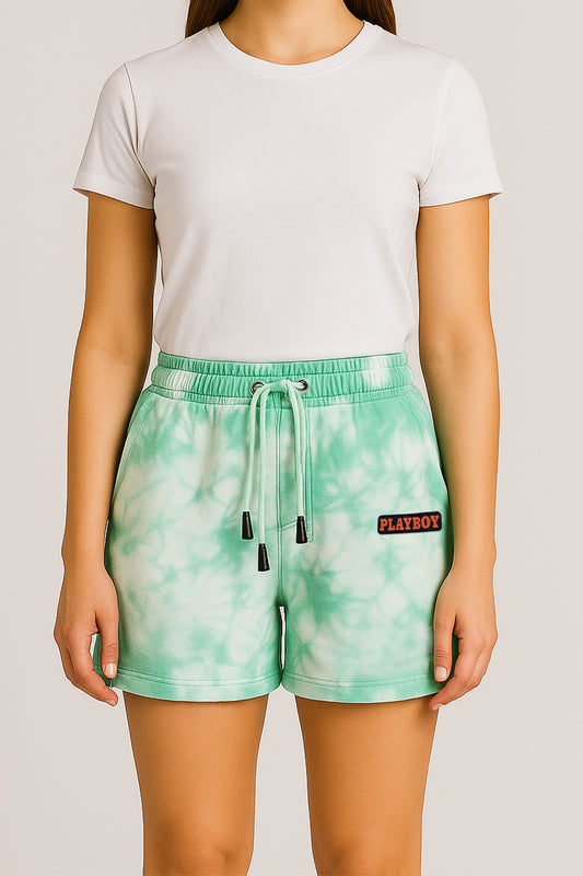 Misguidd Branded Women's Short White & Green Color MWS-06