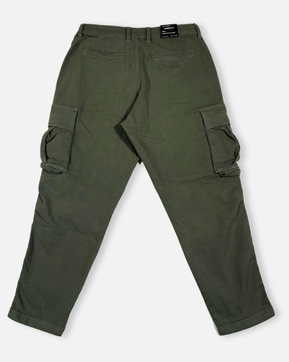 PullNBear Branded Men's Cargo Fit Pant Olive Green Color CFP-07