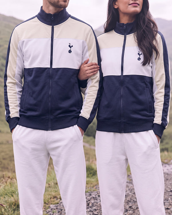 Branded Unisex Colorblock Track Jacket with Club Crest Embroidery SP-81