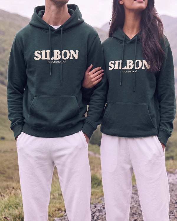 Branded Unisex Pullover Hoodie - Dark Green Sp-69