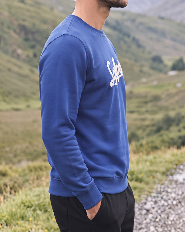 Scalp Branded Mens Embroidered Fleece Sweatshirt - Royal Blue Sp-37