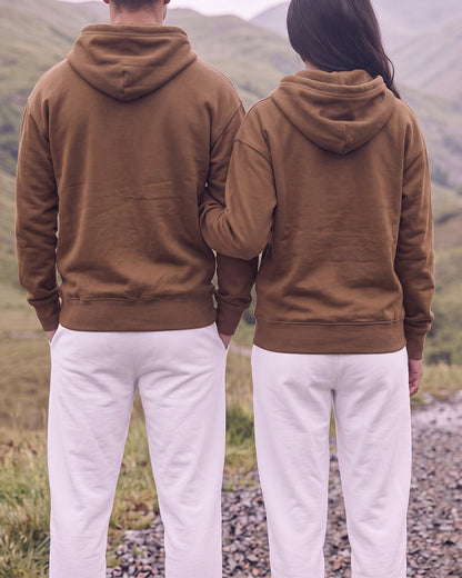 Arizon Branded Unisex Full-Zip Fleece Hoodie - Brown SP-79