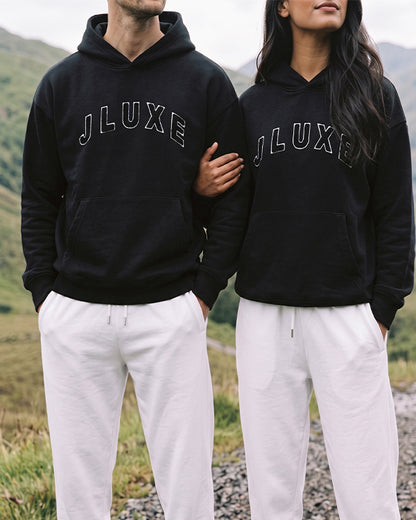 Branded Unisex Pullover Hoodie - Black Sp-68