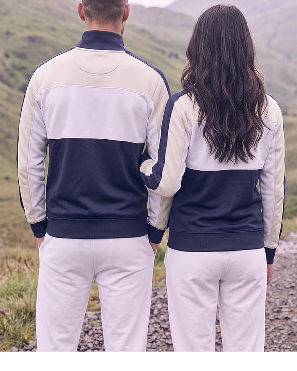 Branded Unisex Colorblock Track Jacket with Club Crest Embroidery SP-81