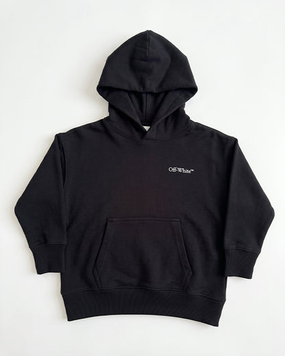 Branded Kids Off-White Spray Paint Arrow Logo Pullover Hoodie – Black Sp-65