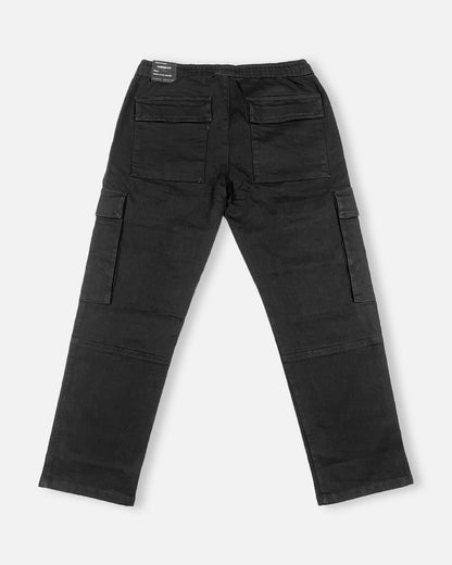 PullNBear Branded Men's Cargo Fit Pant Black Color CFP-08