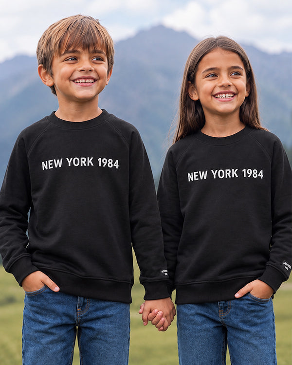ZARRAA Branded Premium Kids Fleece Sweatshirt (Charcoal) KSWT-01