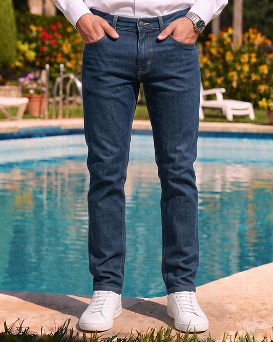 Guss Branded Men's Navy Blue Color Jeans MJ-03