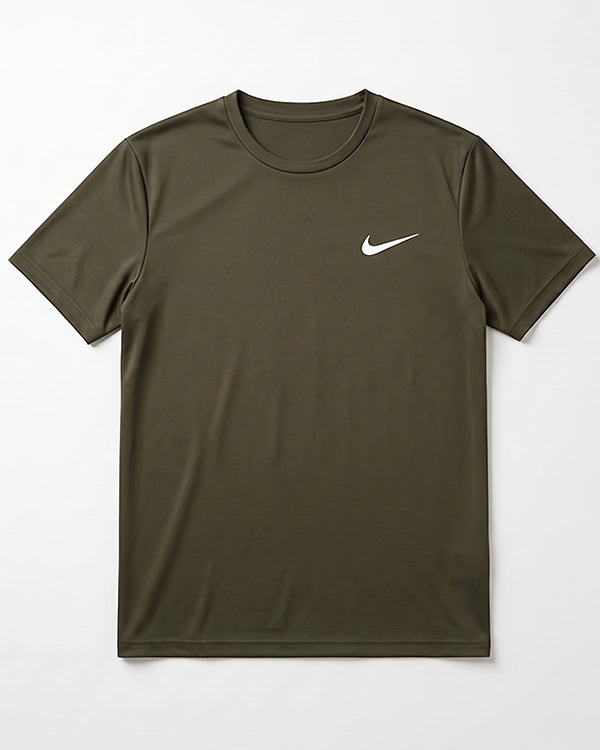 Nikk Branded Men's Essential Performance Athletic T-Shirt -Olive Green MDT-51