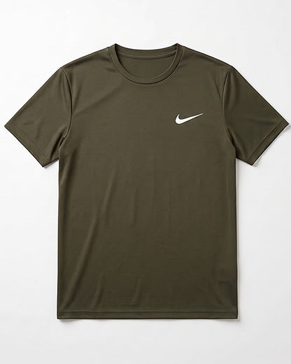 Nikk Branded Men's Essential Performance Athletic T-Shirt -Olive Green MDT-51