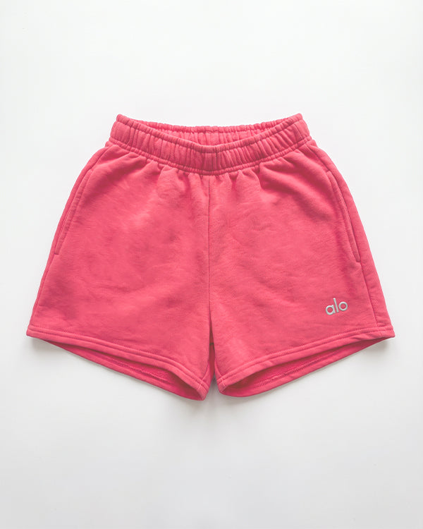 ALOS Branded Women's Athletic Lounge Shorts - Pink MWS-34
