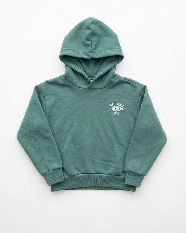 Branded Kids "West Coast Skate Squad" Green Hoodie Sp-14