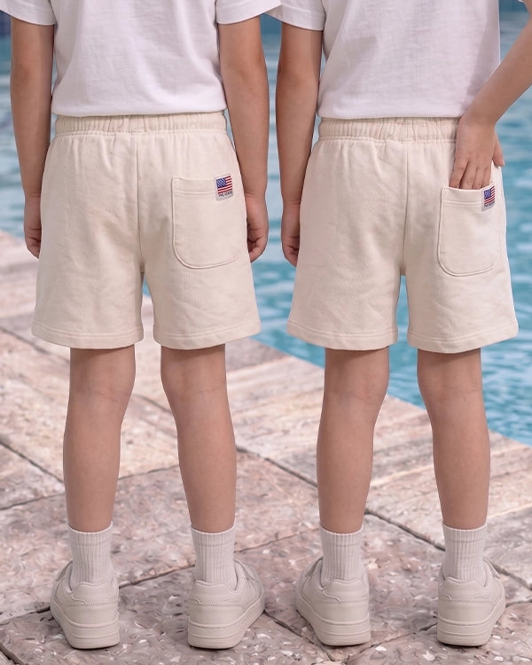 Zarraa Kid's Casual Shorts Off White Color KST-02