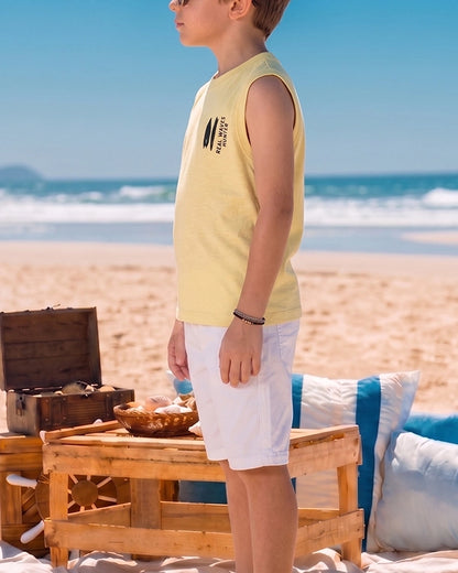 ZARRAA Branded Boy's Sando Yellow Color BSO-05