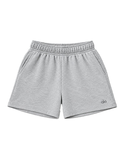 ALOS Branded Women's Athletic Lounge Shorts - Grey MWS-32
