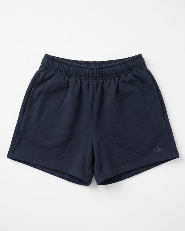 ALOS Branded Women's Athletic Lounge Shorts - Navy Blue MWS-36