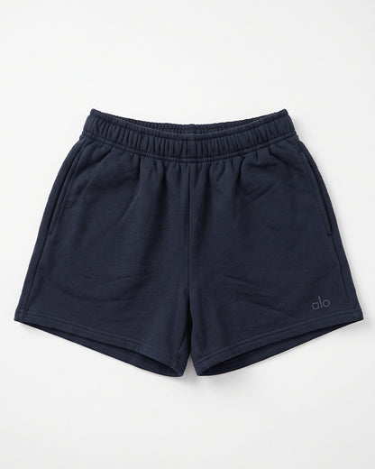 ALOS Branded Women's Athletic Lounge Shorts - Navy Blue MWS-36