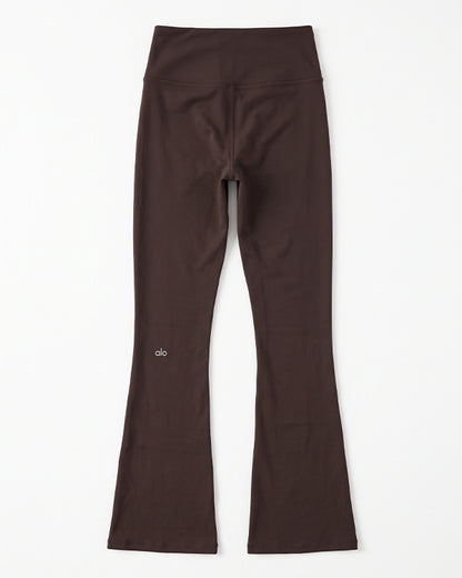 Alos Branded Women's Athletic Yoga Tights - Brown WTS-03