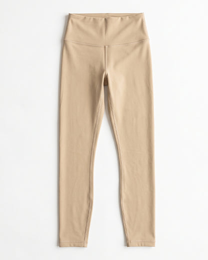 Alos Branded Women's Athletic Yoga Tights - Beige WTS-01
