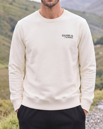 Scalp Branded Mens The Greenhouse Graphic Fleece Sweatshirt - Off Whit Sp-38