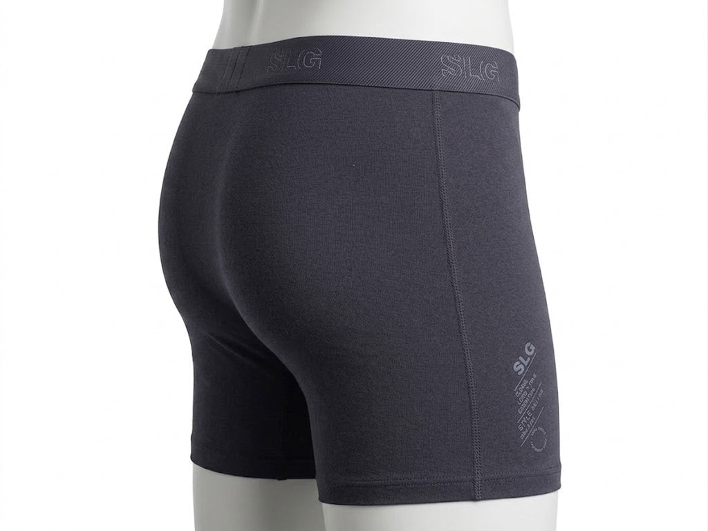 Sloggls Branded Men’s Prmium Boxer - Charcoal BR-15