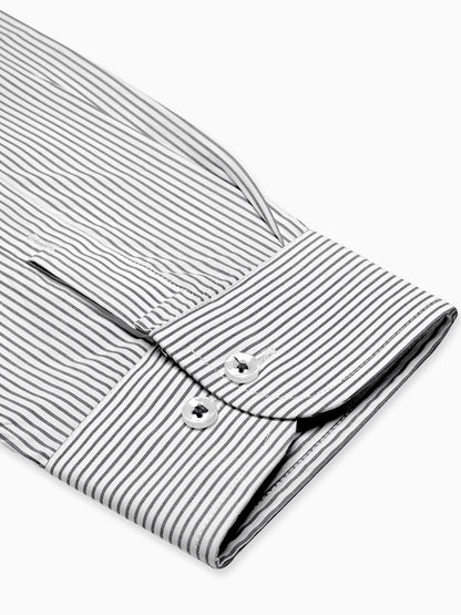 Michael Krs Branded Men's Slim Fit Striped Shirt White & Grey Color MMS-06