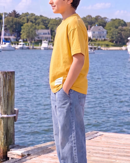 ZARRAA Branded  Boy's Yellow Color T-shirt BTS-12