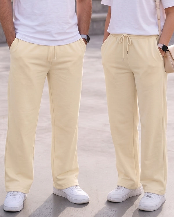 Bersk Branded Uni-Sex Trouser Cream Colour UT-51