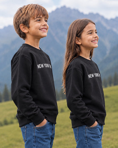 ZARRAA Branded Premium Kids Fleece Sweatshirt (Charcoal) KSWT-01