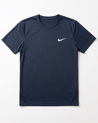 Nikk Branded Men's Essential Performance Athletic T-Shirt - Navy Blue MDT-51