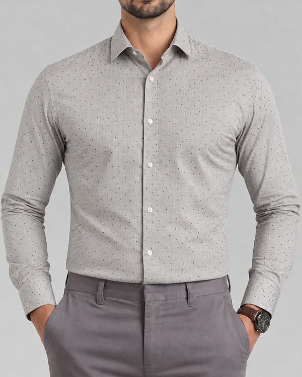Calvy Klien Branded Mens Formal Shirt-Sky Blue Linear MFS-59