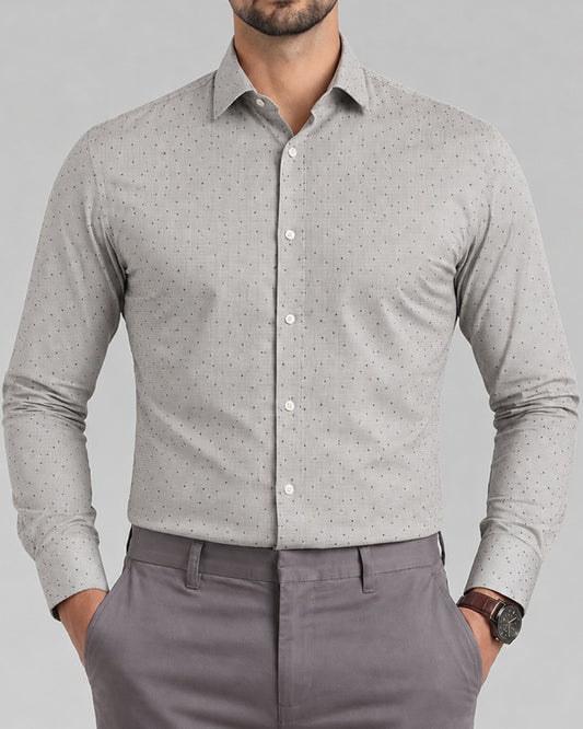 Calvy Klien Branded Mens Formal Shirt-Sky Blue Linear MFS-59